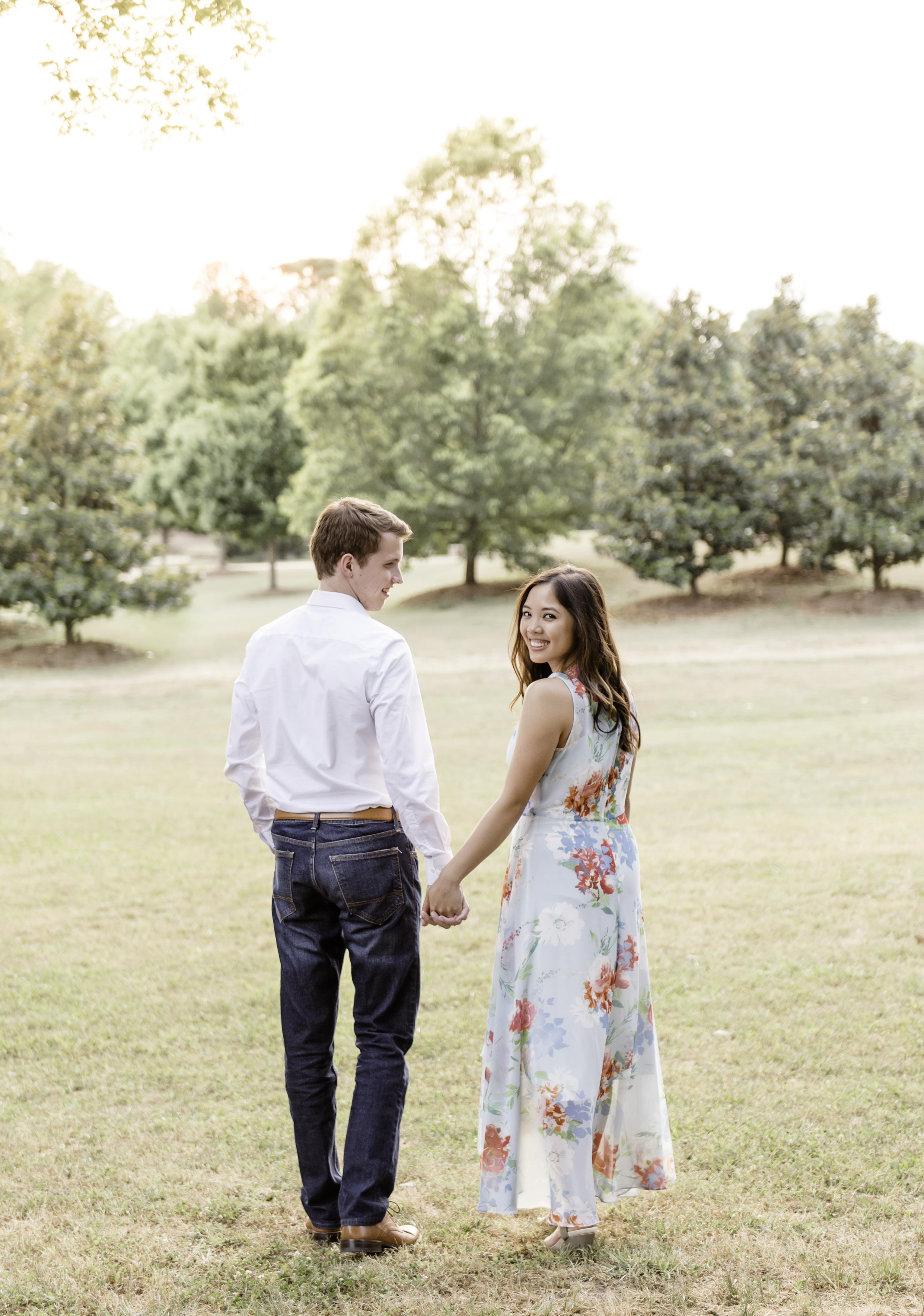Wake Forest NC Engagement Photographer NC wedding photographer Joyner Park Wake Forest